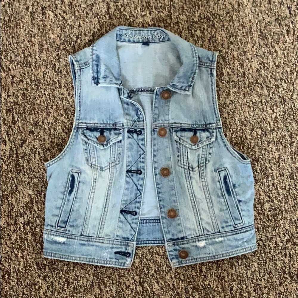 American Eagle Jean Vest
